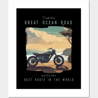 I rode the Great Ocean Road and it is the best motorcycle route in the world Posters and Art